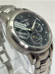 Rousseau Automatic Moonphase Calendar Men's Watch Exhibition Case Back ref. 745-